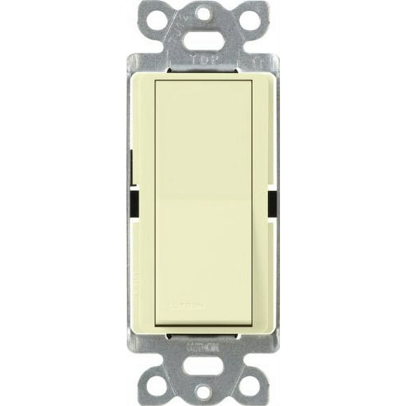 Lutron CA-4PSNL-AL Diva Satin Colors 15-Amp 4-Way Switch with Locator Light, Almond