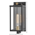 thumbnail image 6 of 23010BK Hinkley Lighting Catalina - 10W 1 LED Outdoor Medium Wall Lantern In Modern Style-16 Inches Tall and 6.5 Inches Wide, 6 of 15