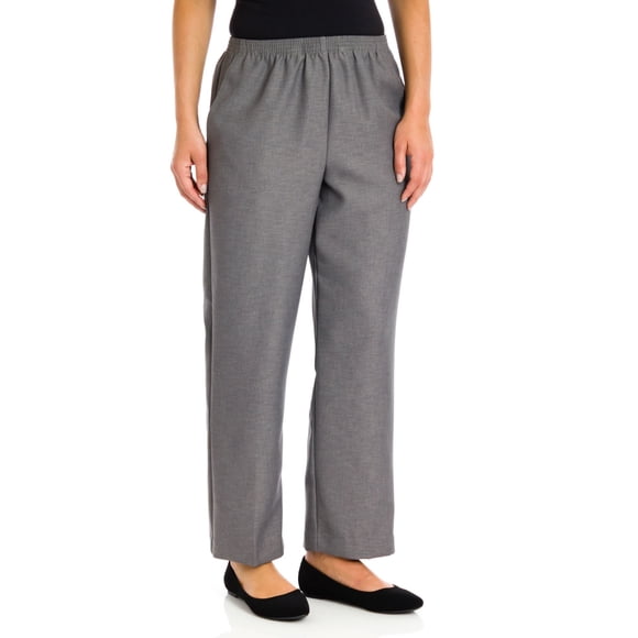 Alfred Dunner Pull-on Pants Gray 14 Short