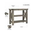 thumbnail image 3 of Bush Furniture Haris 38" x 16" Narrow Console Table with Shelves Lakewood Gray (HST136LGSU), 3 of 7