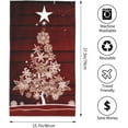 thumbnail image 3 of Red Christmas Tree Hand Towels, Face Towel Soft Guest Towel Portable Kitchen Tea Dish Towels Washcloths Bathroom Decor Housewarming Gifts 15.7" X 27.5", 3 of 18