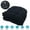 Black, variant on 2 Pack Waterproof Outdoor Chair Cushions, Thick Tufted U-Shaped Seat Cushions with Adjustable Ties for Garden Chairs, Patio Furniture, 19x19x4 Inches
