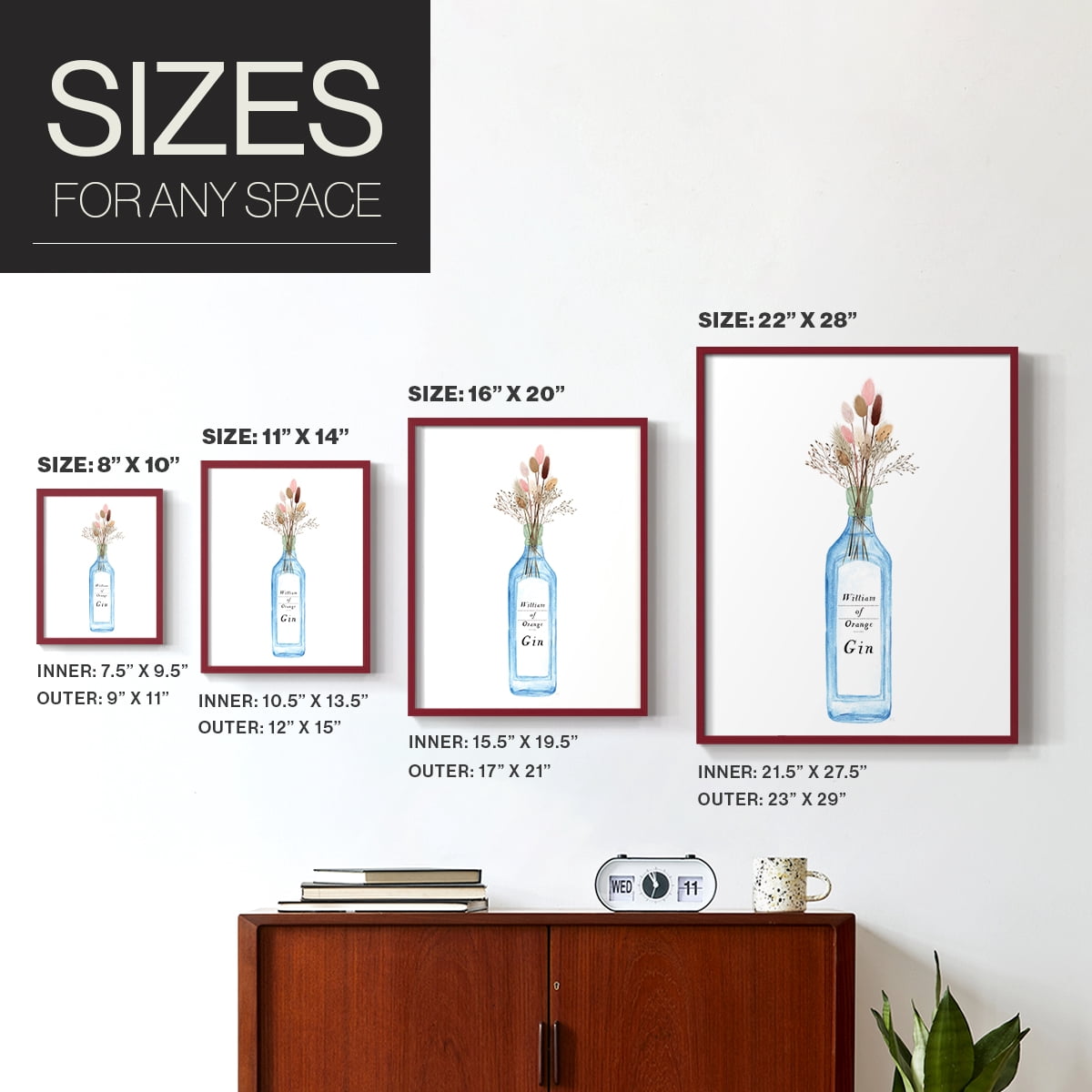 William of Orange Gin Framed Print - Solid Wood in Single Picture Frame Solid Wood 2 Framed Print