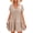 Khaki, variant on Women Summer V Neck Dress Casual Short Sleeve Flowing Mini Dress