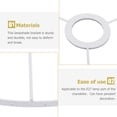 thumbnail image 3 of MIANGASTORE Lamp Shade Ring 1-layer 28cm Iron Wire Lamp Shade Diy Ring Lamp Shade Supply, 3 of 8