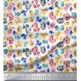 thumbnail image 1 of Soimoi Poly Georgette Fabric Flower Artistic Fabric Prints by Yard 52 Inch Wide, 1 of 3