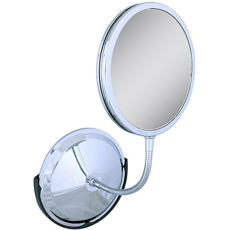 FG60 Zadro Triple Vision Gooseneck Wall Mount Vanity Mirror with 1x, 5x & 10x Magnification
