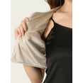 thumbnail image 5 of DARING DIVA Flared Sleeve Crop Shrug Bolero Glitter Jackets XS Rose Gold, 5 of 6