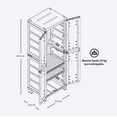 thumbnail image 5 of Armario Ropero Organizador Rattan Closet Ropa Plástico Taupe Rimax, 5 of 5