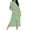 Green, variant on Riecok Robes for Women Zip Front Gradient Short Sleeve Loungewear Lightweight Comfortable Sleepwear with Pockets
