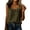 Army Green #021, variant on Womens Cute Sleeveless Tank Tops Ruffle Strap Crew Neck Blouse Cotton Linen Solid Color Camisole Dressy Outfits