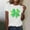 White, variant on St Patricks Day Shirt Women Funny Shamrock Shirts Irish St Paddys Day Short Sleeve Tee Tops