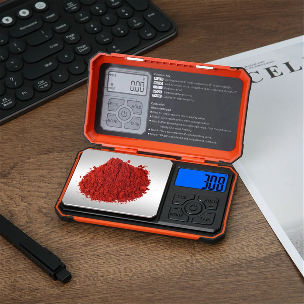 Digital Pocket Scale, Gram Scale 500g/0.01g, Units Conversion Smart Scale, LCD Display, for Food, Coffee, Jewelry, Medicine, Herb（Battery not included）