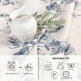 thumbnail image 4 of Rectangle Tablecloth 60x102 Inches, Linen Farmhouse Tablecloth Waterproof Decorative Fabric Table Cloth for Kitchen Party Floral Tablecloth for 6 Feet Table Blue and Grey Tablecloth, 4 of 6