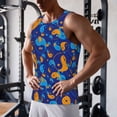 thumbnail image 5 of Fuzoiu Colorful Yin Yang Print Men's Workout Tank Tops,Sleeveless Gym Shirt Quick Dry,Fitness Bodybuilding T-Shirt,Muscle Athletic Workout Tee-4X-Large, 5 of 7