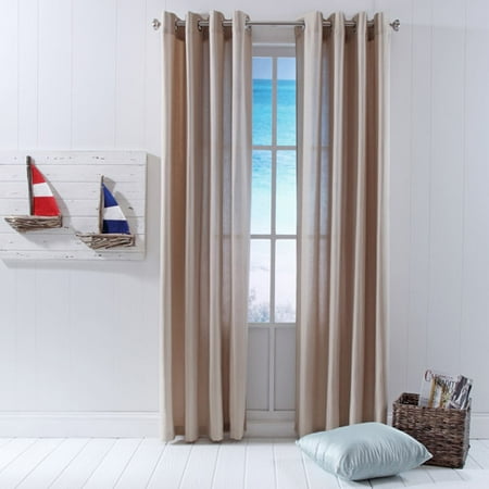 Belle Maison Murray Stripe Grommet Window Panel