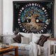 thumbnail image 3 of Tapiz colgante de pared árbol de la vida estilo bohemio hippie tapiz psicodélico para sala de estar dormitorio Feliz Sencillez, 3 of 4