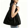 thumbnail image 5 of Tanyzvel Women's Nylon Hobo Shoulder Bag, Expandable Casual Tote Purse with Drawstring, 5 of 5