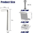 thumbnail image 2 of Weather Conditions Resistant Solar Panel Mount, High Strength Aluminum Alloy Bracket for Quick Assembly, Solar Photovoltaic Bracket for RVs and Boats (4), 2 of 5