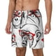 thumbnail image 1 of Balery Monkey Bañador para hombre, shorts de playa de secado rápido con entrepierna y forro de compresión-Medium, 1 of 6