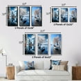 thumbnail image 4 of Designart "Lake Calm Retreat" Cottage Framed Wall Art Set Of 3 - White Lakes Lakehouse Frame Gallery Wall Set For Home Decor, 4 of 7
