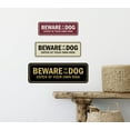 thumbnail image 4 of All Quality Standard Beware Of The Dog Sign - Black - Large 3" X 9", 4 of 4