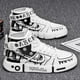 thumbnail image 2 of 2024 printemps automne Couple commerce transfrontalier garçons chaussures moyen grand haut blanc chaussures décontractées étudiant femmes chaussure pour enfants, 2 of 4