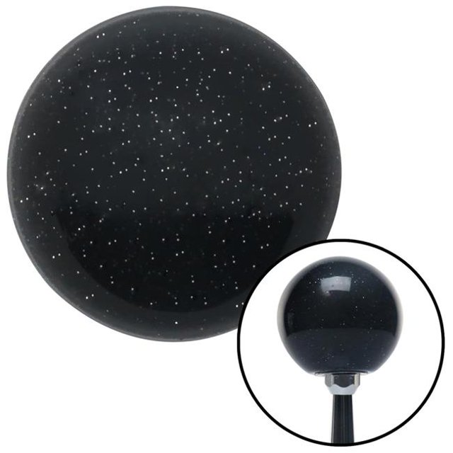 Black Metal Flake Shift Knob with 0.312-18 Insert Shifter Auto Manual Custom Hotrod