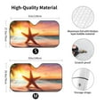 thumbnail image 5 of Yiaed Starfish Sunset Sea Beach Print Car Windshield Sunshade Front Auto Car Front Window Sun Shade Foldable Sun Visor Shield Cover Auto Accessories for Sedan SUV Truck-Medium, 5 of 5