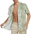 thumbnail image 5 of American Trends Hawaiian Shirt for Men Short Sleeve Button Down Shirts Beach Shirts for Men Palm Leaf Green XL, 5 of 7