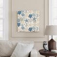 thumbnail image 2 of Wall Art Prints, Blue Beige Coastal Framed Canvas Prints for Bedroom Living Room Bathroom Office, Summer Beach Starfish Coral Nautical Rustic Gallery Wrap Wall Art Poster for Gifts Home Decor 20"x20", 2 of 9