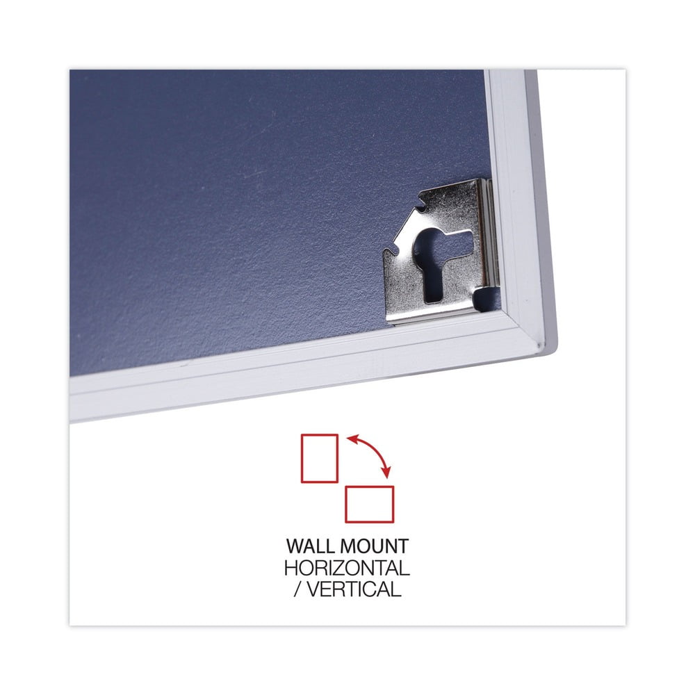 Universal UNV43622 24 in. x 18 in. Melamine Dry Erase Board with Anodized Aluminum Frame - White Surface