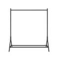 thumbnail image 4 of Lisonu 47" Industrial Garment Rack with Shelf, Freestanding A-Frame Clothing Rack with Bottom Shoe Storage, Heavy Duty Metal Hanger Stand for Bedroom, Entryway, Black, 4 of 6