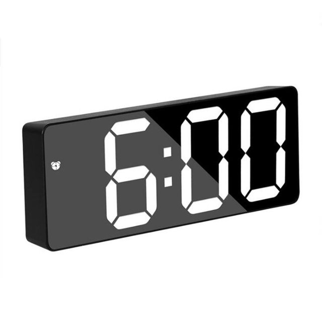 personas que duermen mucho, adultos, niños, pequeño reloj de mesita de noche con luz nocturna, pantalla LED, regalos de Navidad - Negro frío XianweiShao 8390615169318