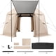 thumbnail image 1 of Carpa plegable tipo cenador VEVOR, 3,6 x 3,6 m, carpa esférica de 13 lados con techo desmontable y bolsa de transporte, resistente a las picaduras, refugio solar con mosquitera para 8-10 personas, 1 of 9