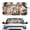 Beige - Tabby Cat, variant on LedBack Tabby Cat Print Sun Reflector for Car Windshield Foldable UV Protection Car Sun Shade Windshield Blocker for Front Window with Storage Bag, Universal Auto Interior Decor