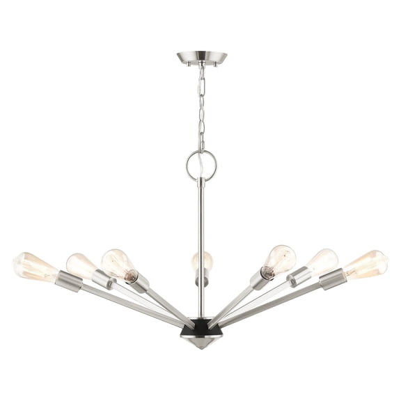 Livex Lighting - Prague - 7 Light Chandelier in Industrial Style - 29.25 Inches