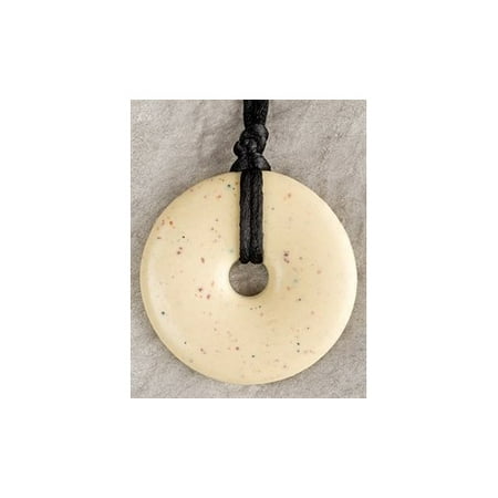 Teething Bling Donut Teething Necklace Pendant by Smart Mom (Vanilla Bean)