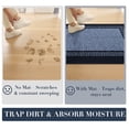 thumbnail image 3 of Bsicpro Door Mat, Non-Slip Entryway Rug for Front Door, Dirt Trapper Absorbent Doormat, Low Profile Indoor Entrance Mat for Home, 24" x 35",Blue, 3 of 7