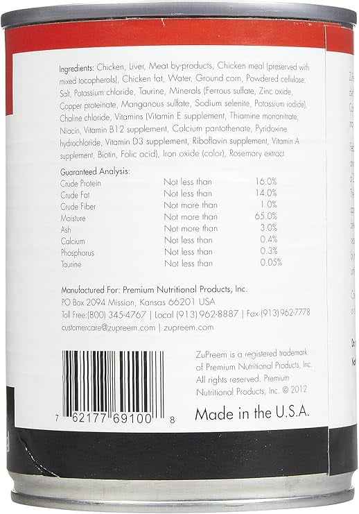 Zupreem Exotic Feline Diet Canned Food for Cats 13.2 oz