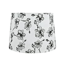 Aspen Creative 32323 Transitional Hardback Empire Shaped Spider Construction Lamp Shade in White, 14" wide (12" x 14" x 10")