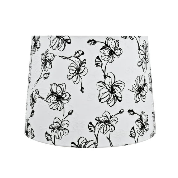 Aspen Creative 32323 Transitional Hardback Empire Shaped Spider Construction Lamp Shade in White, 14" wide (12" x 14" x 10")