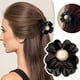 thumbnail image 2 of Pinza de plástico para el pelo, pelo acrílico, en forma de flor, carey, cuidado del cabello, 2 of 6
