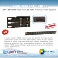 thumbnail image 2 of L-com PR175HD16B 1.75" x 19" HDMI Patch Panel, 16 HDMI Female / Female Couplers, 2 of 2