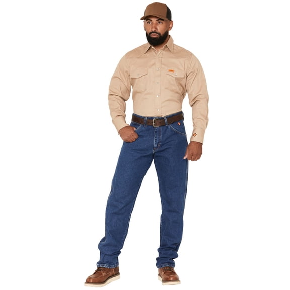 Wrangler Men's Men'S Fr Relaxed Fit Work Jeans - 10FR3W050 30W x 32L