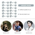 thumbnail image 2 of Miangastore Chinese Style Clothing Buttons for Sewing Fashionable and Versatile with Cloth Material Silver Color, 2 of 9