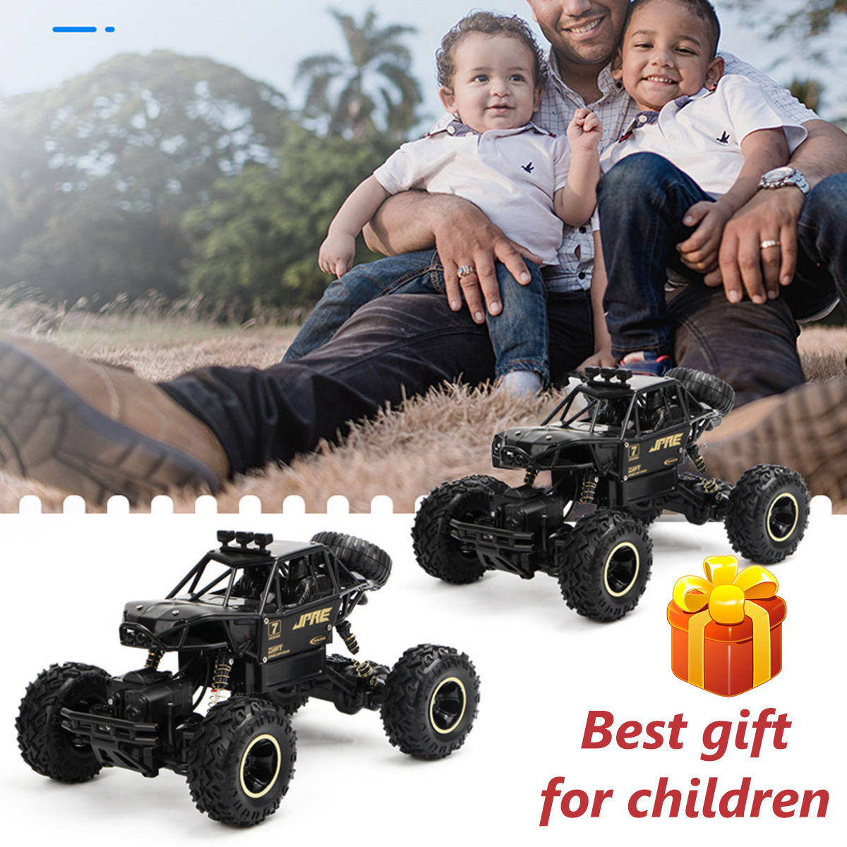 1:16 Alloy Remote Controls Car Monster Trucks, 4WD Climbing RC Cars Off Road, RC Crawler Toys for Boys Kids Gifts - image 3 of 11