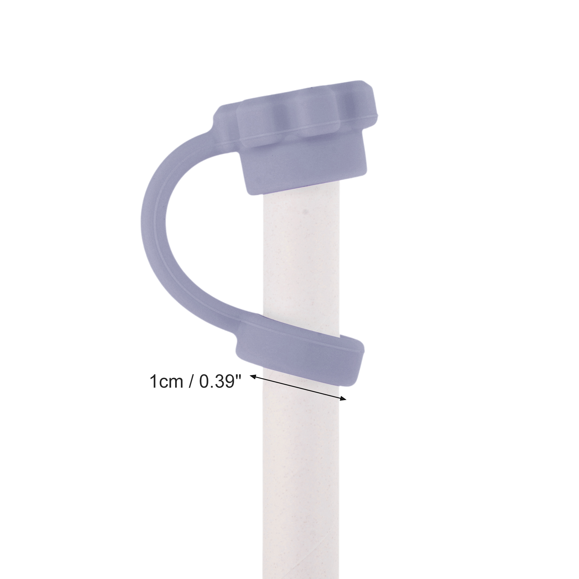 Unique Bargains Durable Dust-Proof 40oz Straw Cover Set of 4 Purple