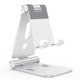 thumbnail image 1 of Soporte para teléfono celular OMOTON C4 plegable de aluminio plateado, 1 of 8