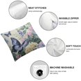 thumbnail image 6 of BANET Spring Floral Leaf Watercolor Pillow Covers  Purple Pink Flowers Eucalyptus Leaves Decorative Pillow Cases Sage Green Plant Cushion Covers Farmhouse Home Decor For Couch Outdoor Set of 2 24x24in, 6 of 7